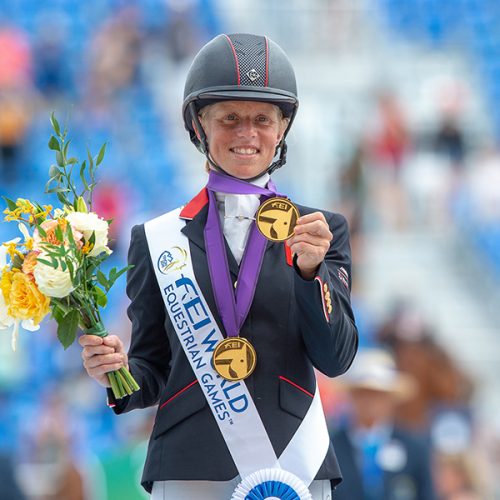 Rosalind CANTER (GBR) individual and team gold medalist- Eventing Jumping - FEI World Equestrian Gamesô Tryon 2018 - Tryon, North Carolina, USA - 17 September 2018